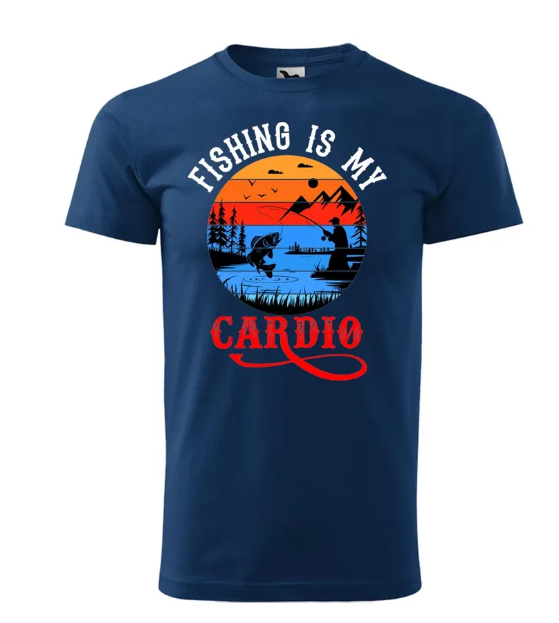 Rybárske tričko Fishing is my Cardio
