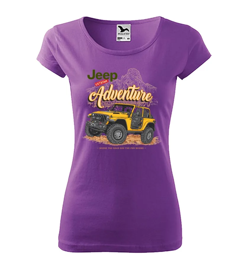 Dámske tričko s potlačou Jeep - Extreme Adventure
