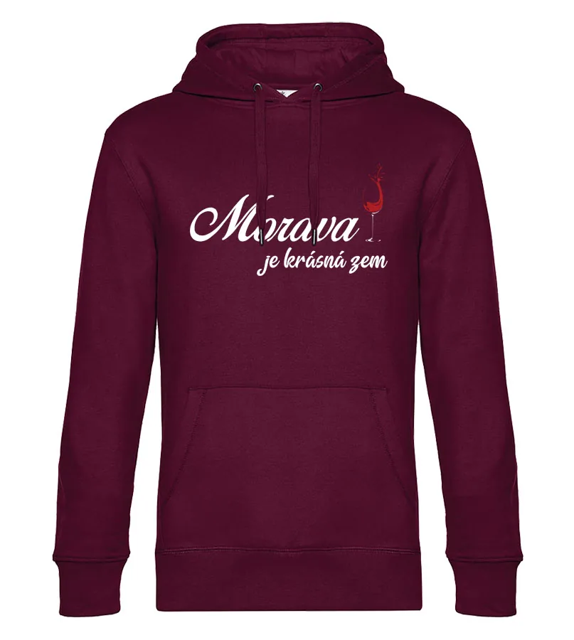 Mikina s potlačou Morava je krásná zem