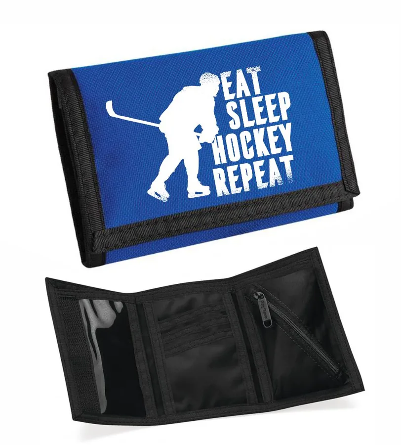 Peňaženka Eat sleep hockey repeat
