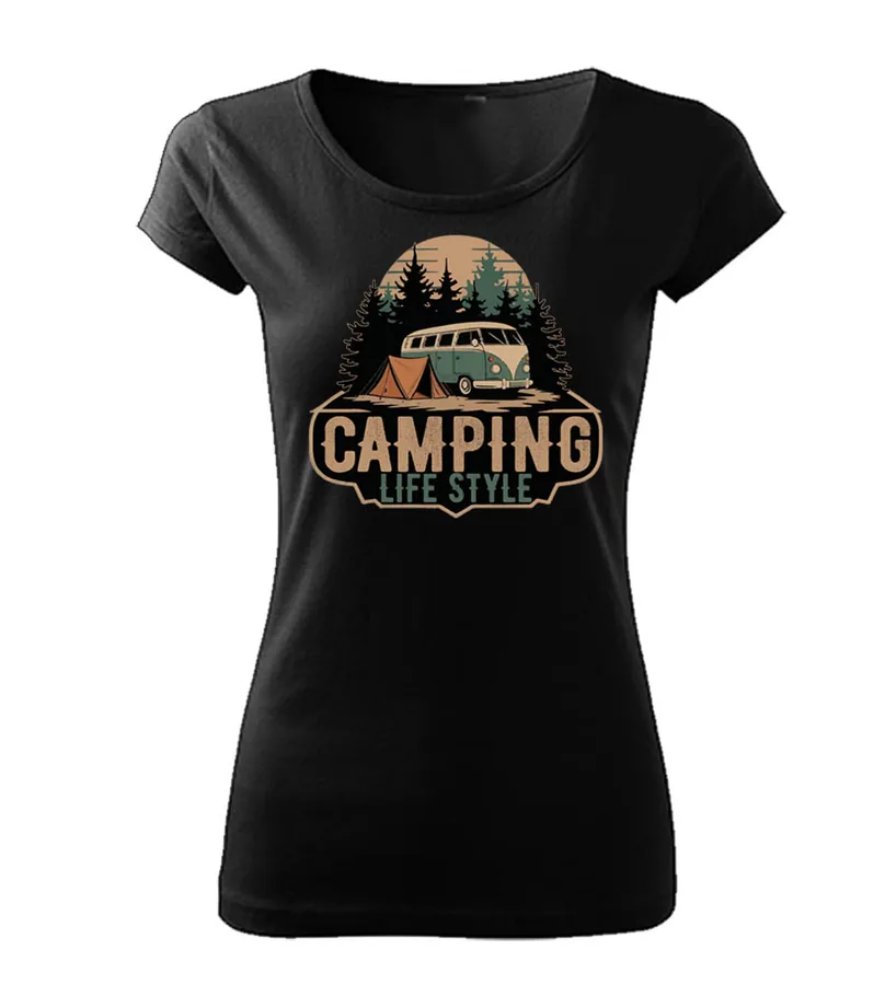 Dámske tričko Camping life style