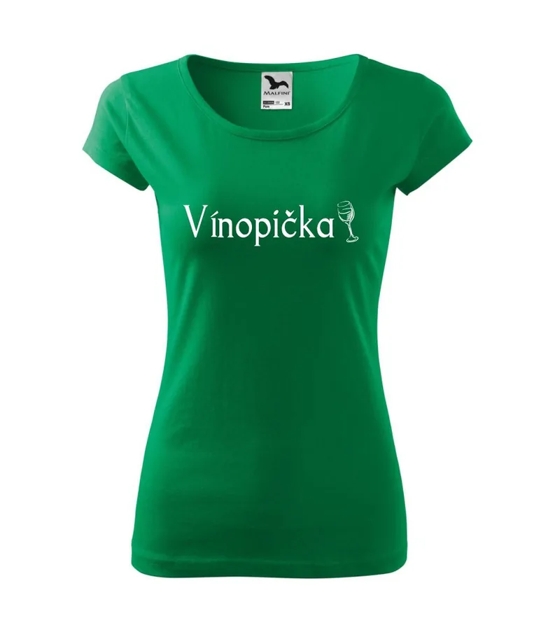 Dámske tričko s potlačou Vínopička