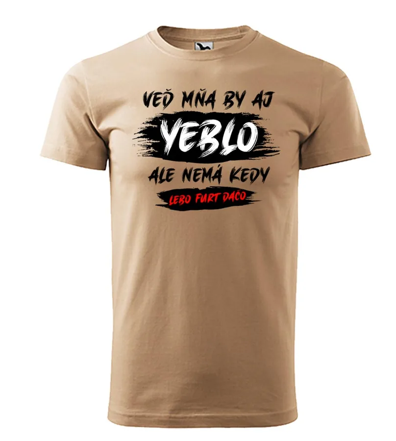 Vtipné pánské tričko Mňa by aj yeblo...