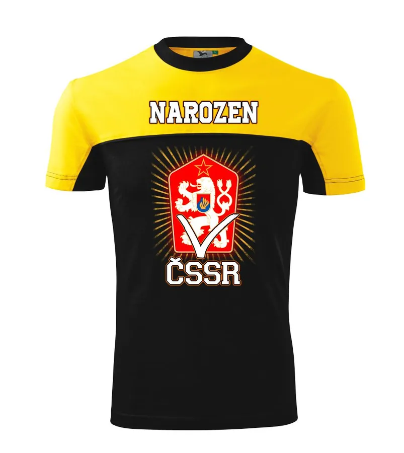 Tričko Narozen v ČSSR (čr)