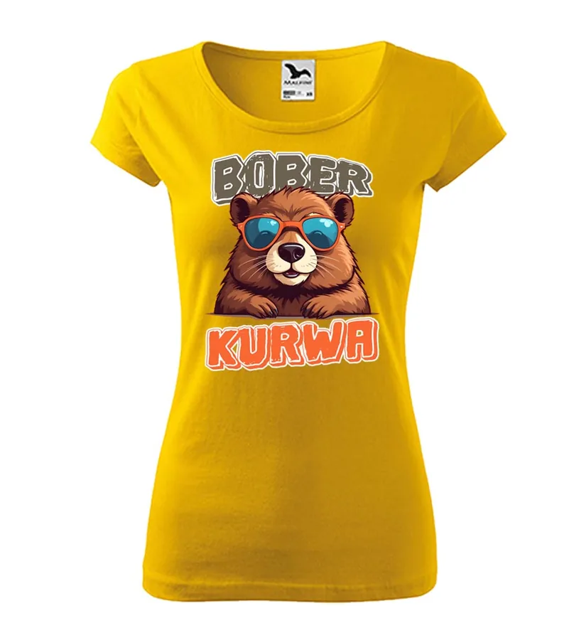 Vtipné dámske tričko Bober Kurwa