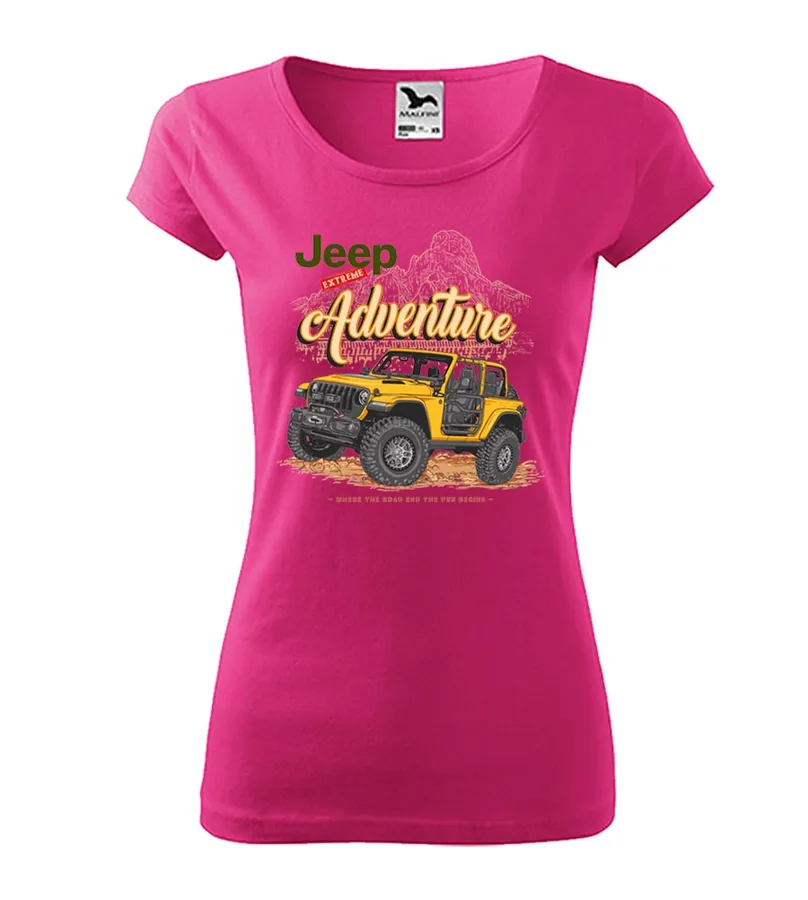 Dámske tričko s potlačou Jeep - Extreme Adventure