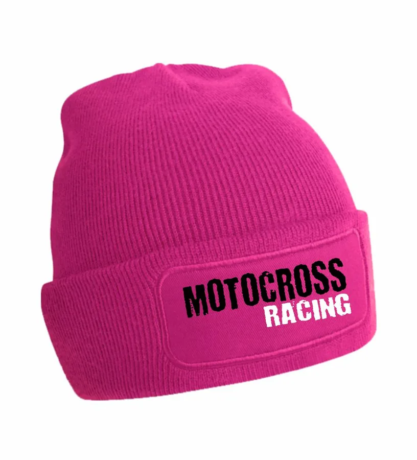 Zimná čiapka s motívom Motocross racing