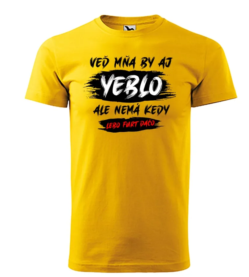 Vtipné pánské tričko Mňa by aj yeblo...