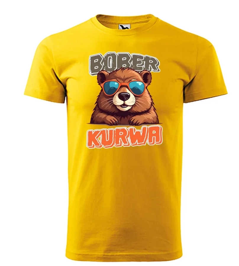 Vtipné pánské tričko Bober Kurwa