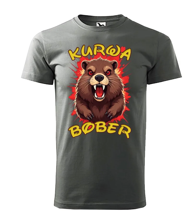 Vtipné pánské tričko Kurwa Bober