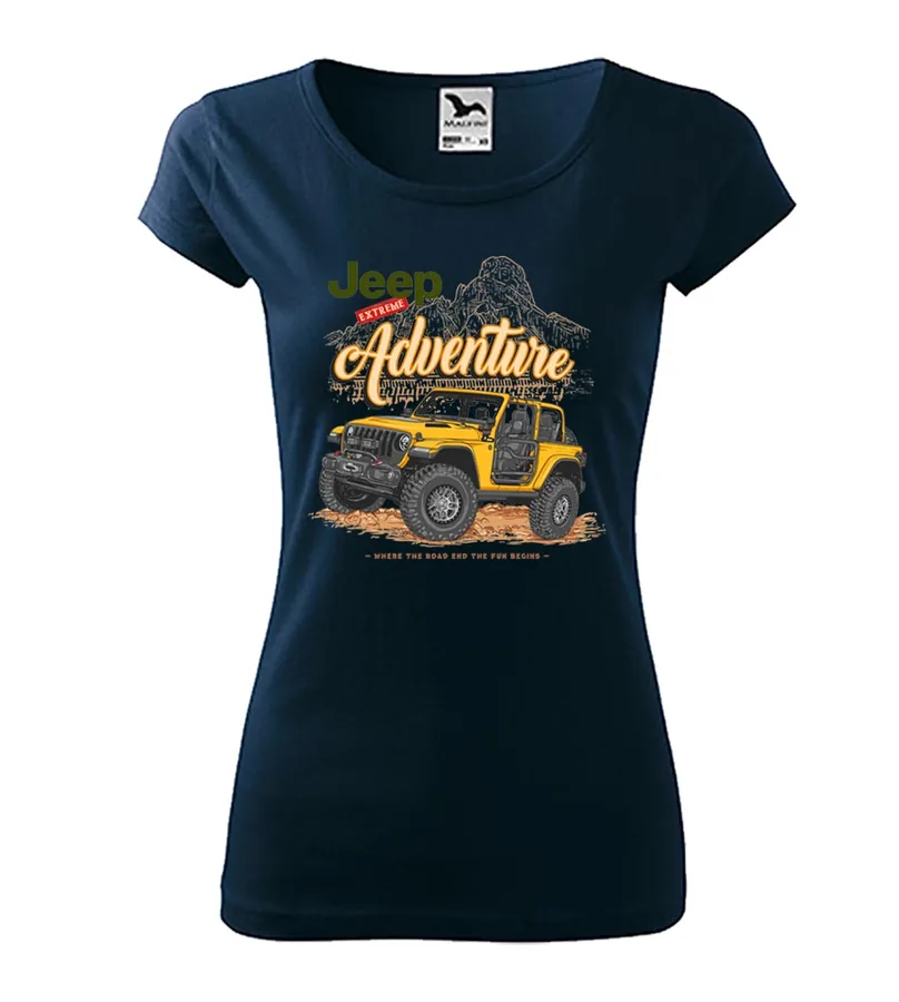Dámske tričko s potlačou Jeep - Extreme Adventure