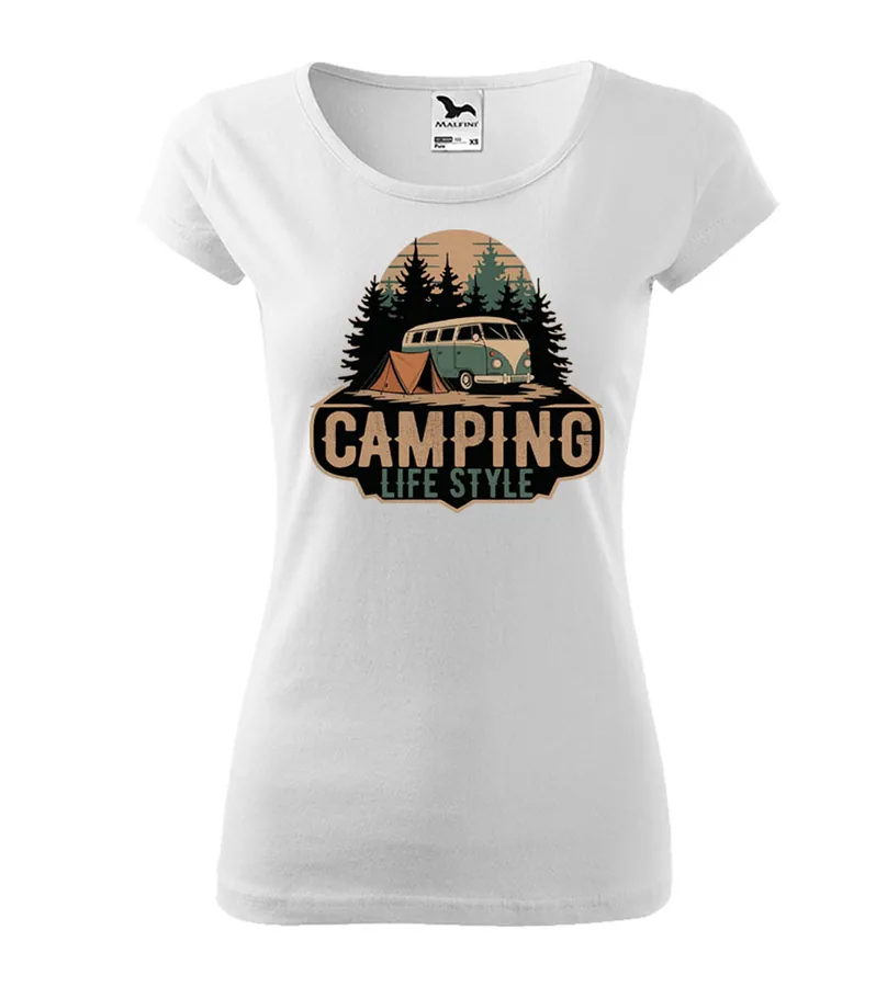 Dámske tričko Camping life style