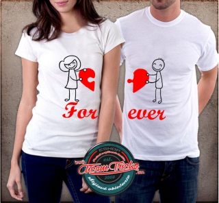 Pánske tričko Forever, XS, biela+(dámske vyberte)