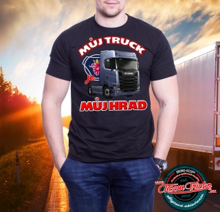Tričko s potlačou Můj  truck je můj hrad - Scania S