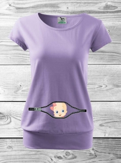 Tehotenské tričko s potlačou Baby- dievča