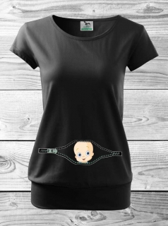 Tehotenské tričko s potlačou Baby- chlapec